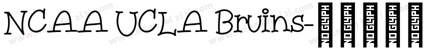 NCAA UCLA Bruins字体转换